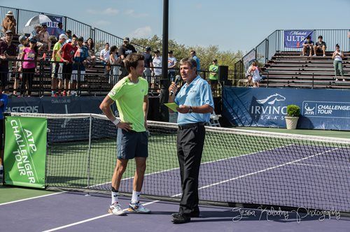 With Irving Tennis Classic winner
Aljaz Bedene