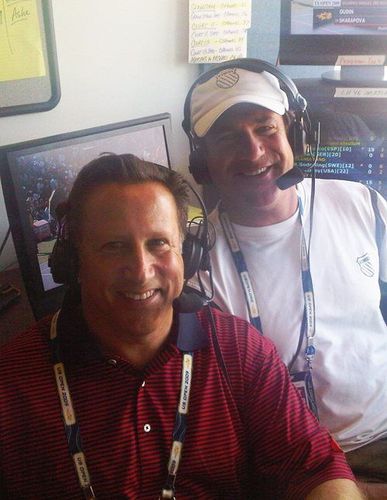 Craig in the commentator booth