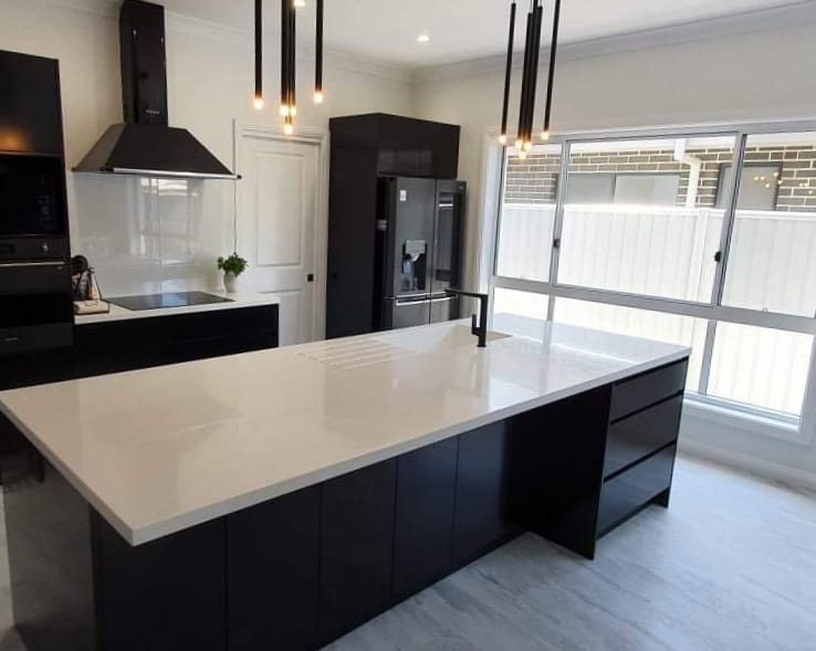 White Kitchen Countertops — DMB Kitchens in Port Macquarie, NSW