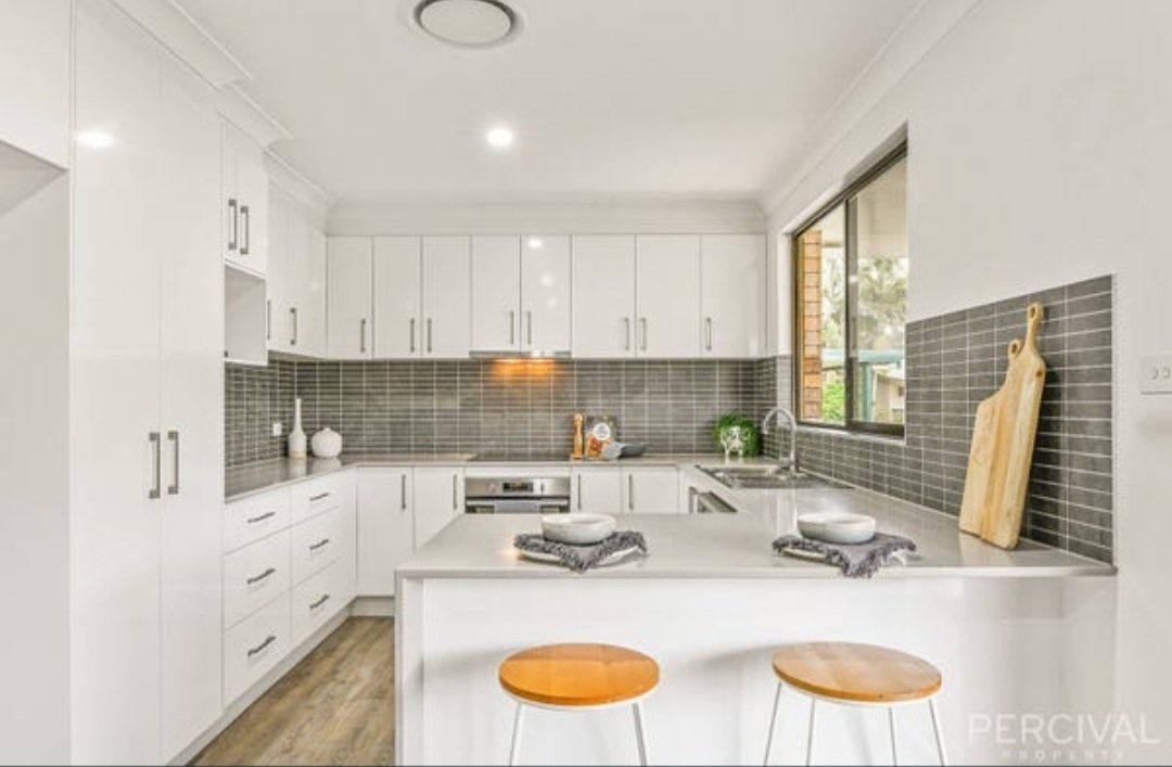 White Kitchen Countertops — DMB Kitchens in Port Macquarie, NSW