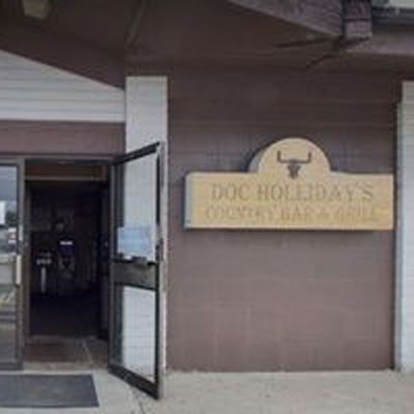 Front door of Doc Holliday's Country Bar & Grill