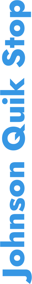 A blue johnson & johnson logo on a white background