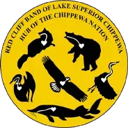 Red cliff tribe logo