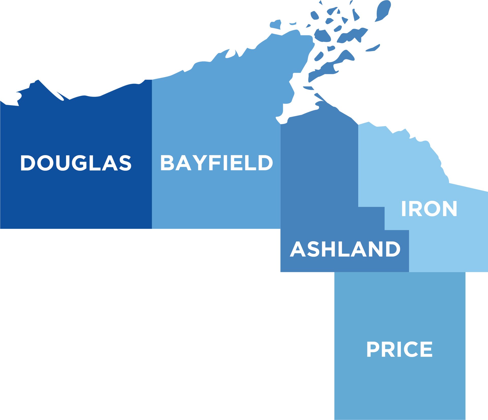 NWCSA RSVP service area of Douglas, Bayfield, Ashland, and Iron County