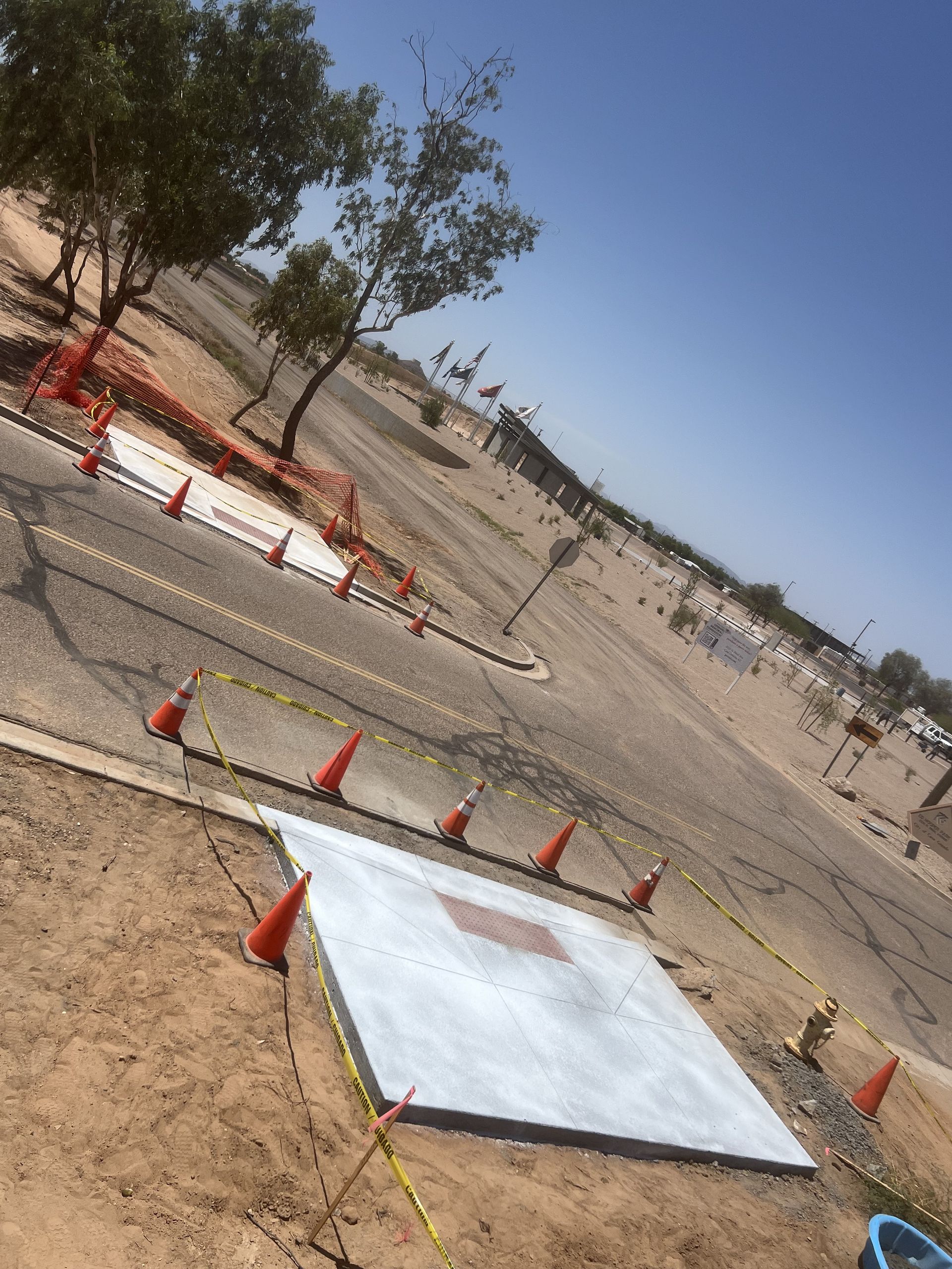 ADA compliant concrete ramp