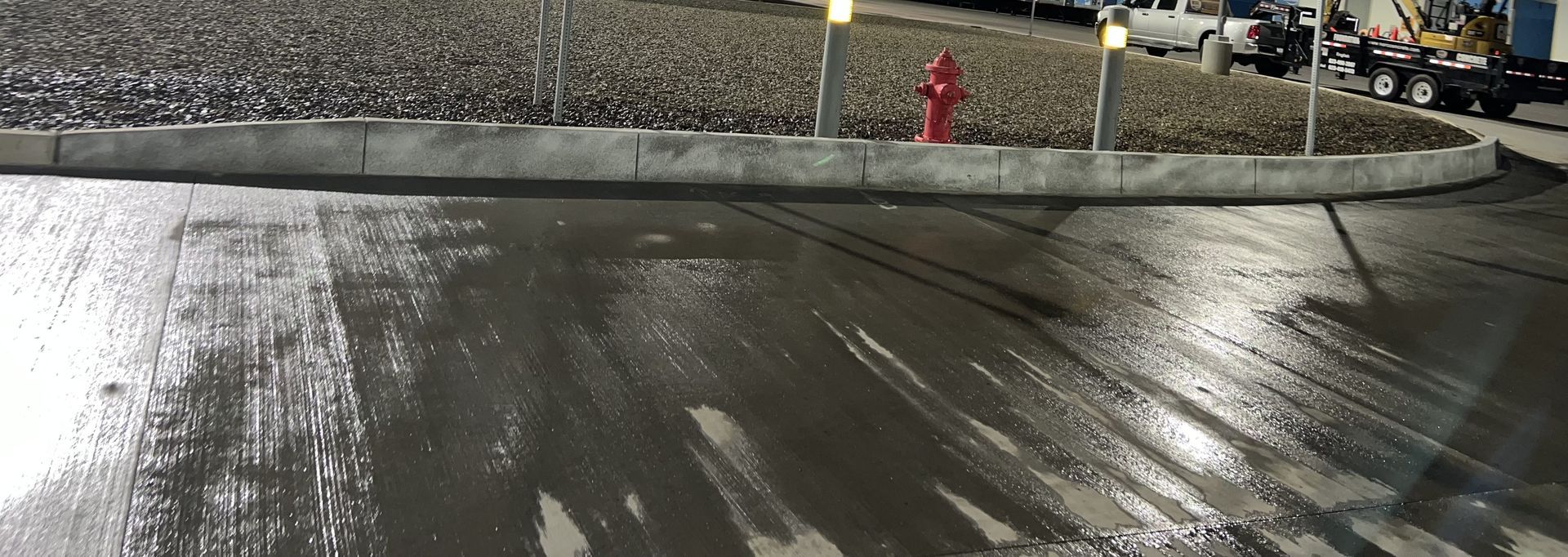 Concrete curb installation in Phoenix