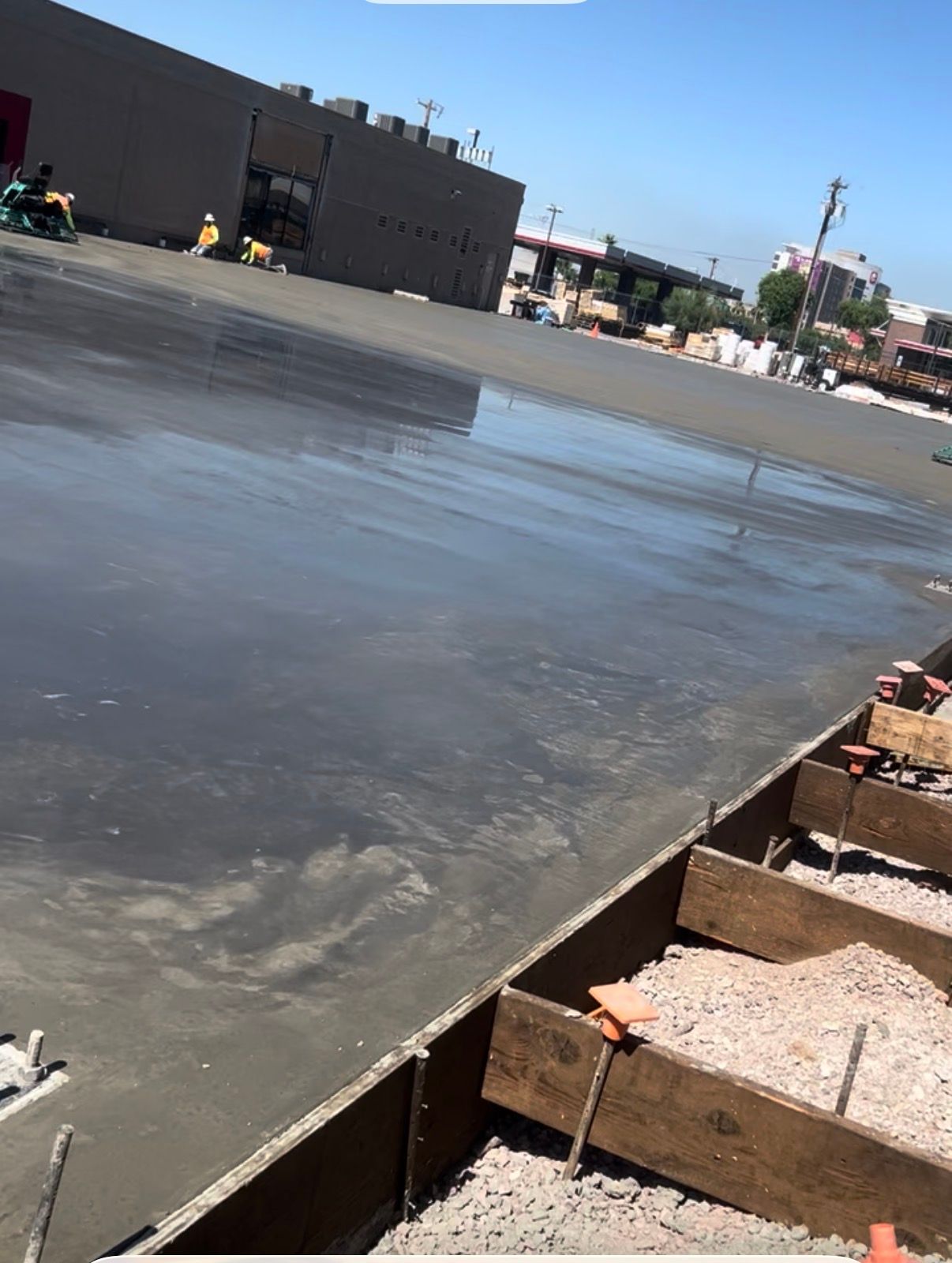 Concrete foundation installation for a Phoenix home