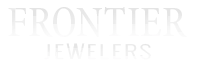 Frontier Jewelers logo in light gray text on a white background