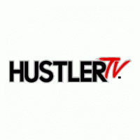 Hustler TV logo in black text, red