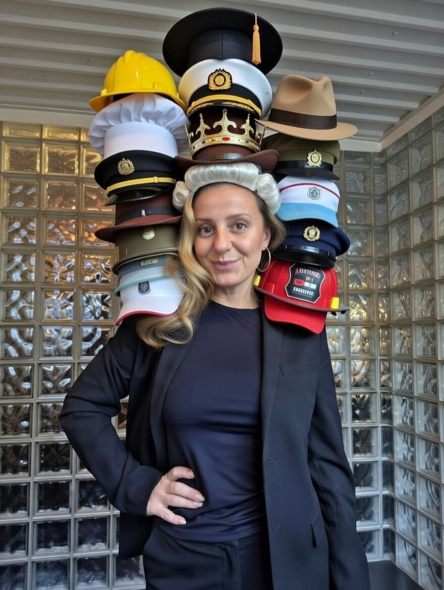 “I said I wear many hats… I meant it literally.”