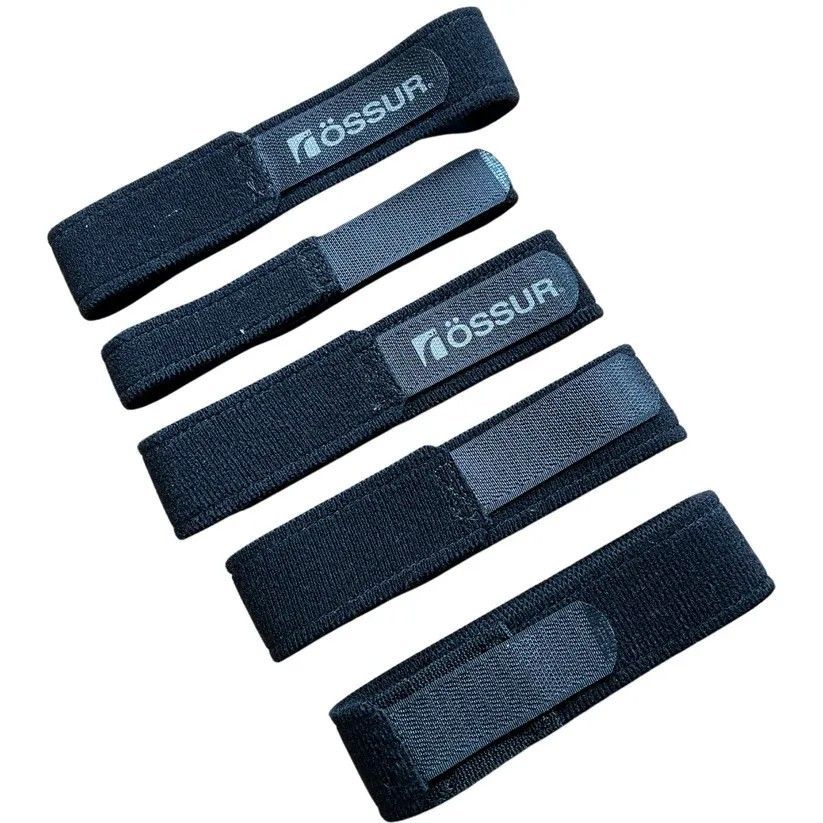 Five Black Velcro Straps Laid Side by Side — Gall Bros Medical in Robina, QLD