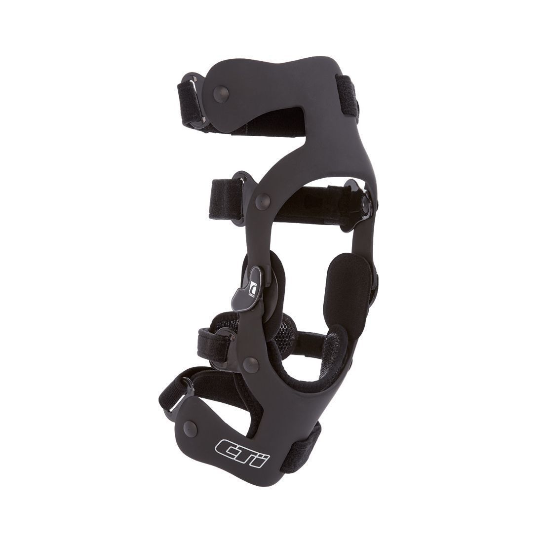 Black Medical Foot and Ankle Brace With Straps — Gall Bros Medical in Robina, QLD