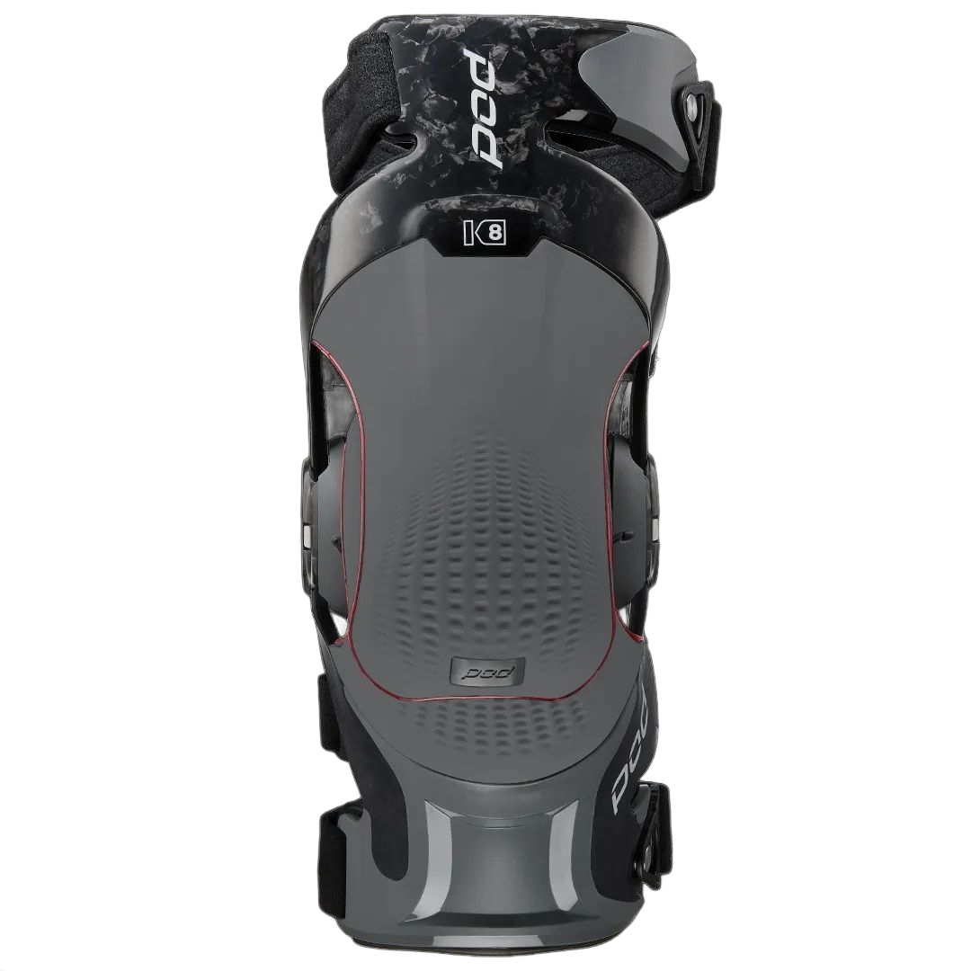 Black and Gray Protective Knee Brace With Adjustable Straps — Gall Bros Medical in Robina, QLD
