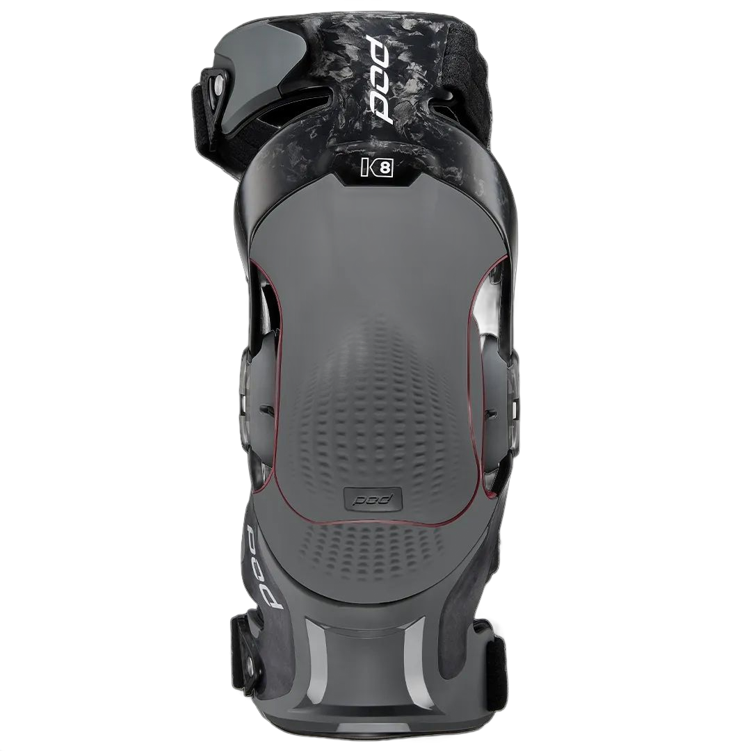 Black and Gray Knee Brace Viewed From Above With Adjustable Straps — Gall Bros Medical in Robina, QLD