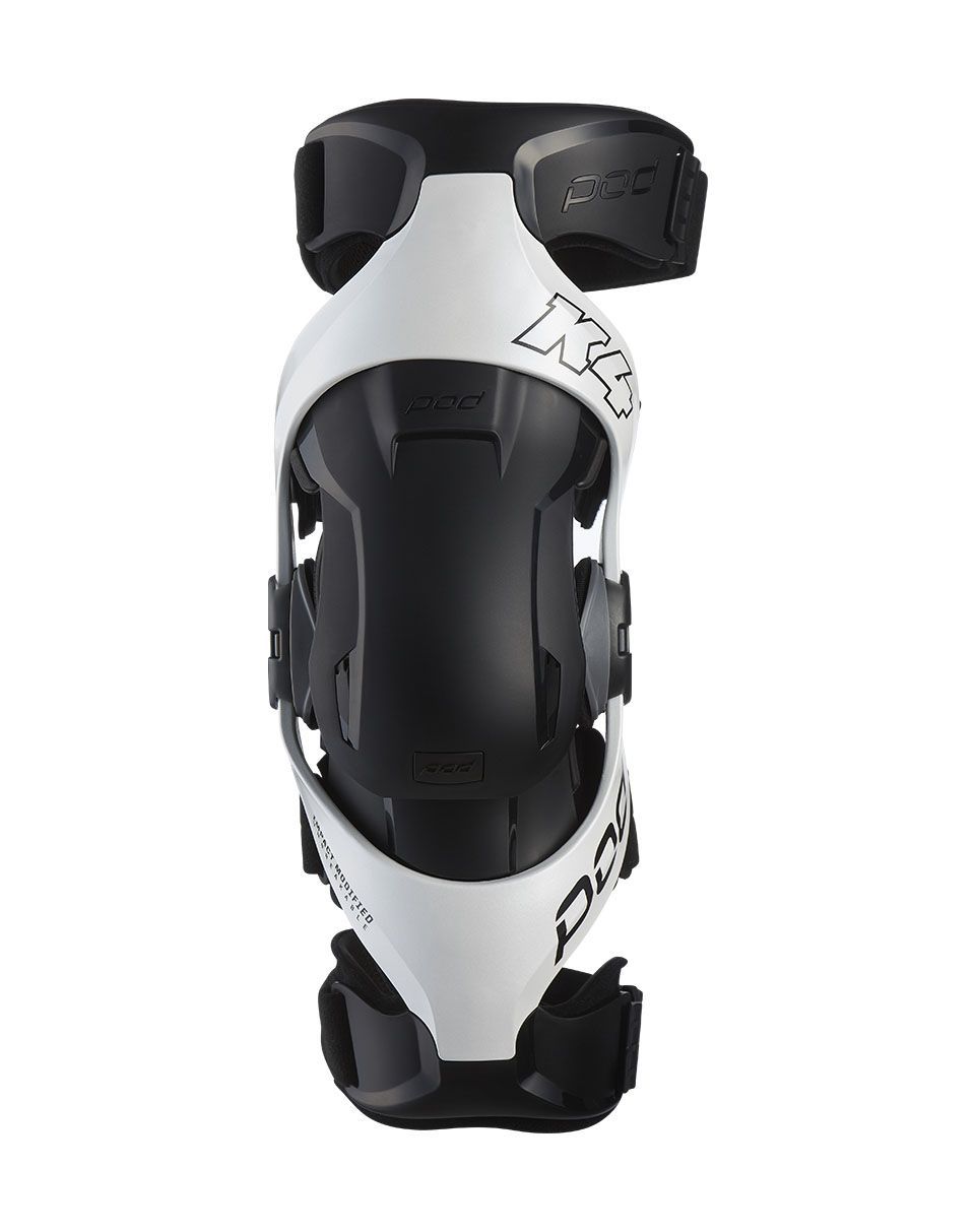 White and Black Protective Knee Brace With Straps — Gall Bros Medical in Robina, QLD