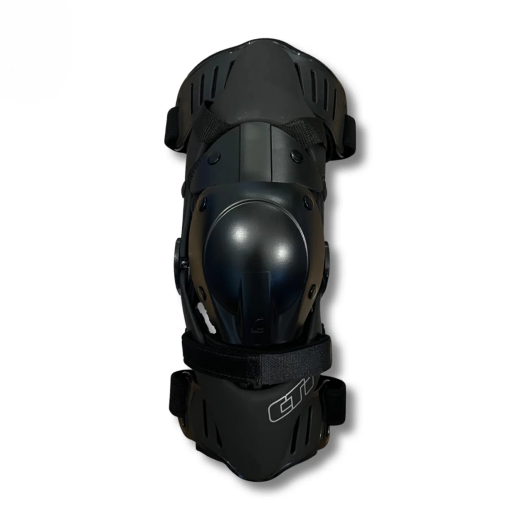 Black Knee and Shin Guards With a Glossy Center Panel — Gall Bros Medical in Robina, QLD