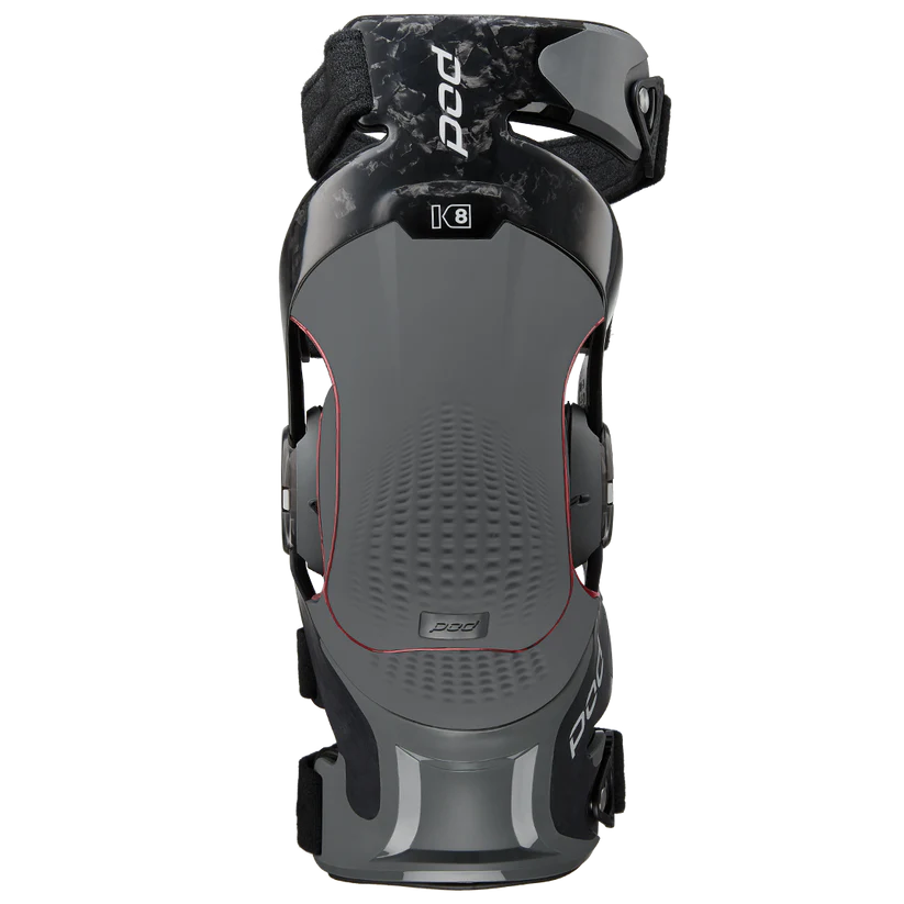 Black and Gray Knee Brace With Adjustable Straps — Gall Bros Medical in Robina, QLD