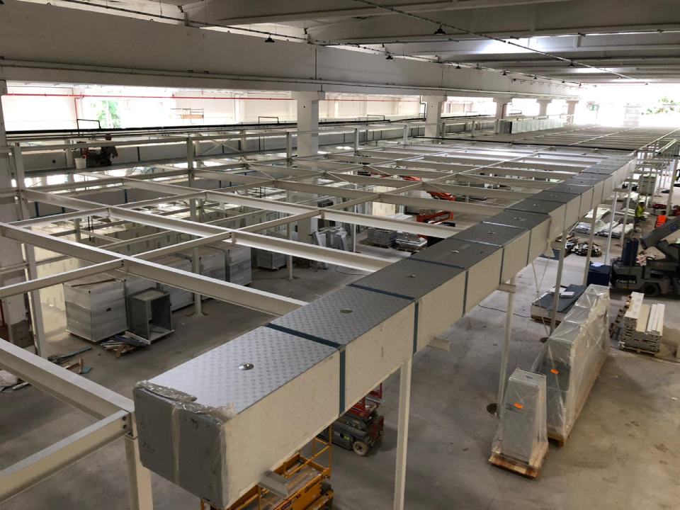Metallgerüste für Industriehallen
