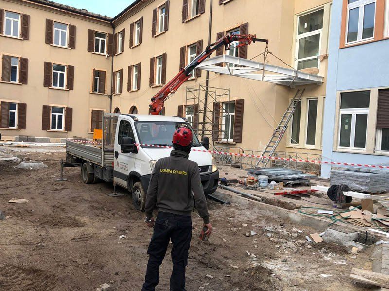 Crane for ladder assembly