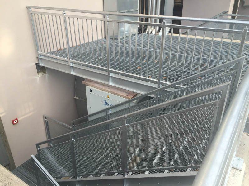 metal stairs
