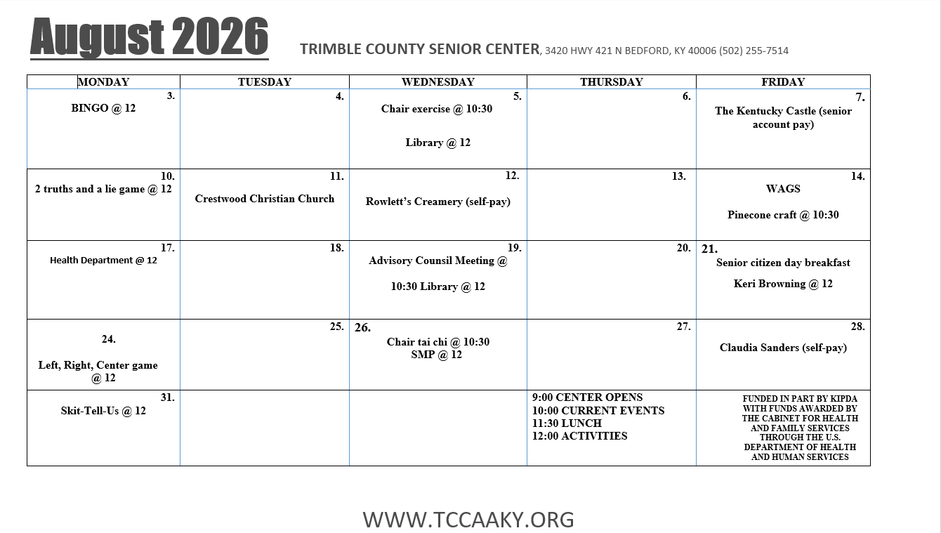 April 2026 monthly school calendar with events and dates in a black-and-white grid