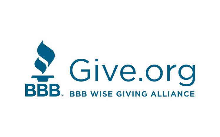 BBB Wise Giving Alliance and Give.org logo in blue on a white background