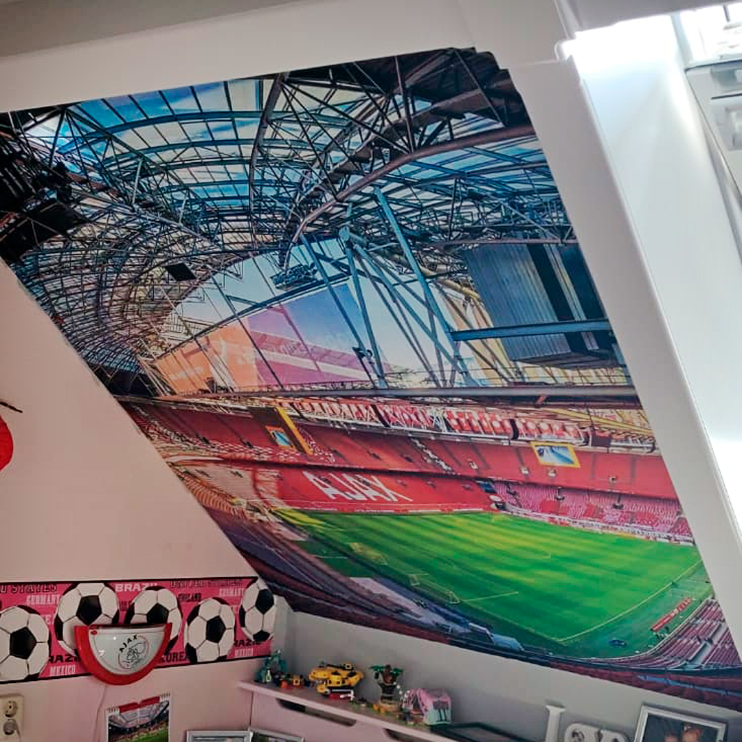 Afdruk op textieldoek met klittenband by reclamestudio Morant