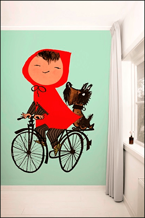 Fotobehang (airtext) t.b.v. kinderkamer by reclamestudio Morant