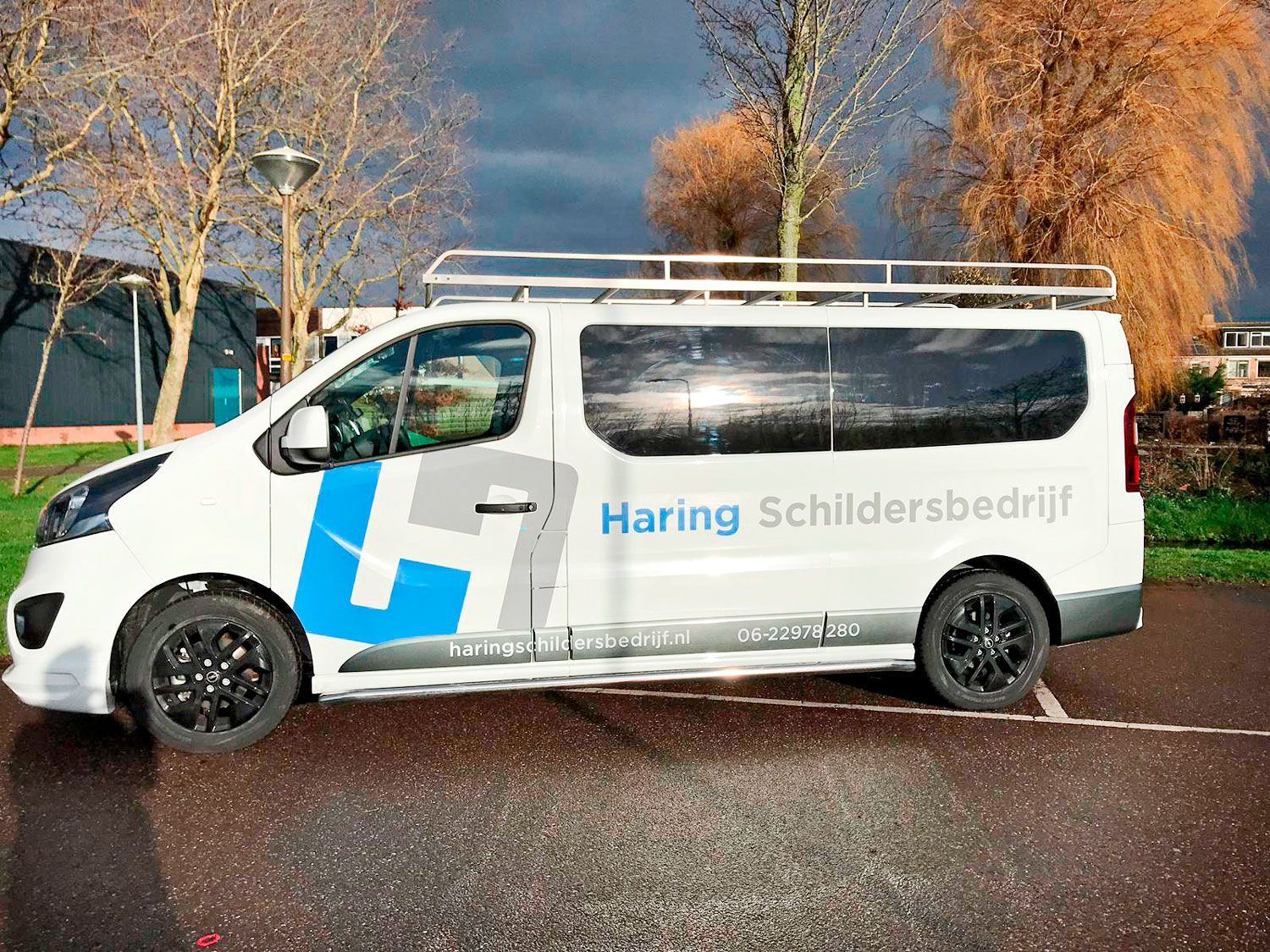 ontwerp belettering Schildersbedrijf Haring