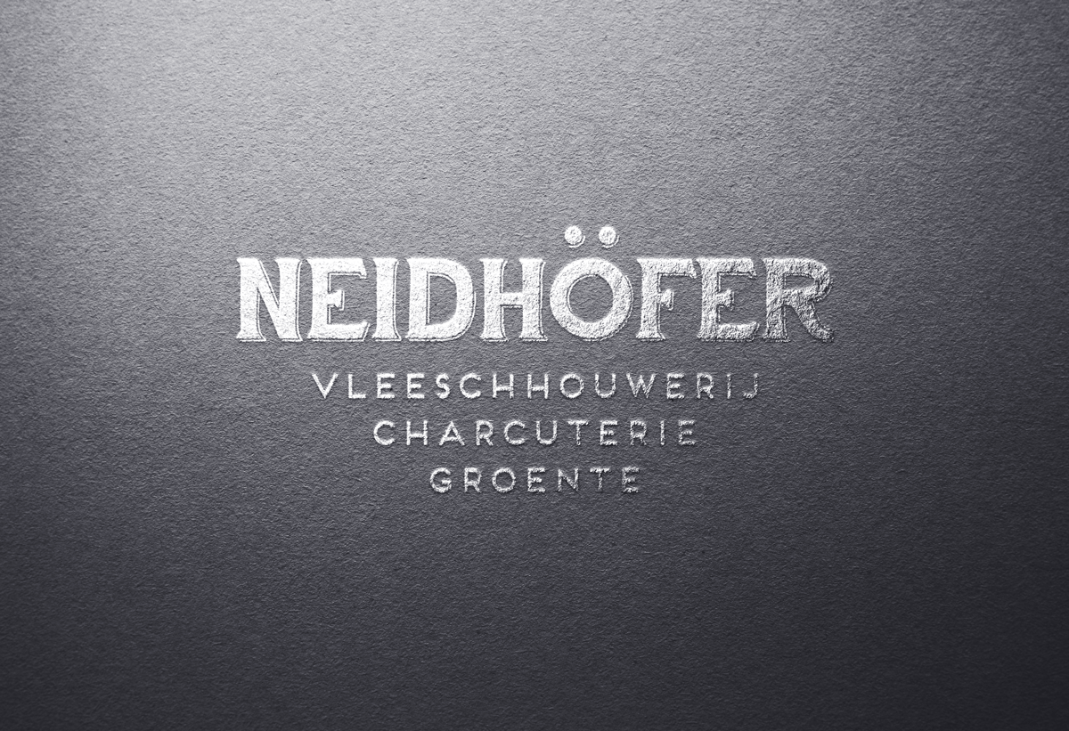 logo slagerij Neidhöfer by reclamestudio Morant