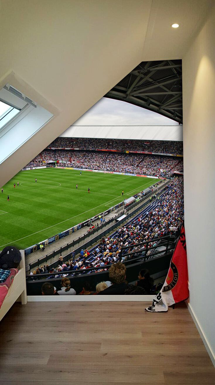 Fotobehang op airtex, 'De Kuip'  by reclamestudio Morant