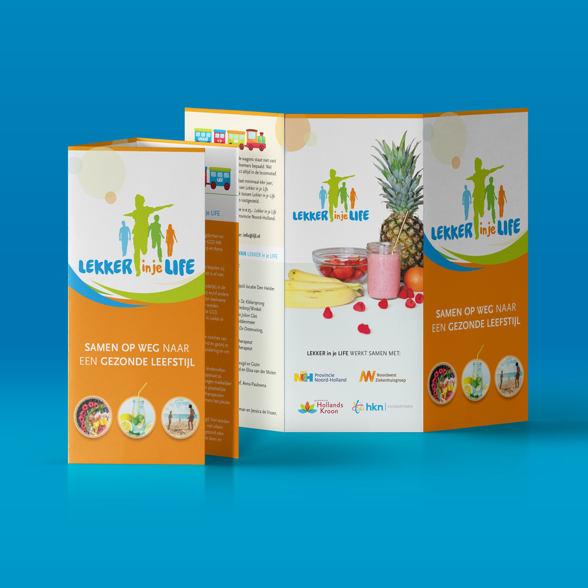 Wikkelfolder Lekker in je Lijf by reclamestudio Morant