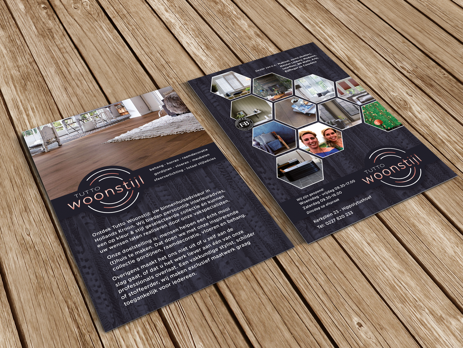 A5 flyer Tutto Woonstijl by reclamestudio Morant