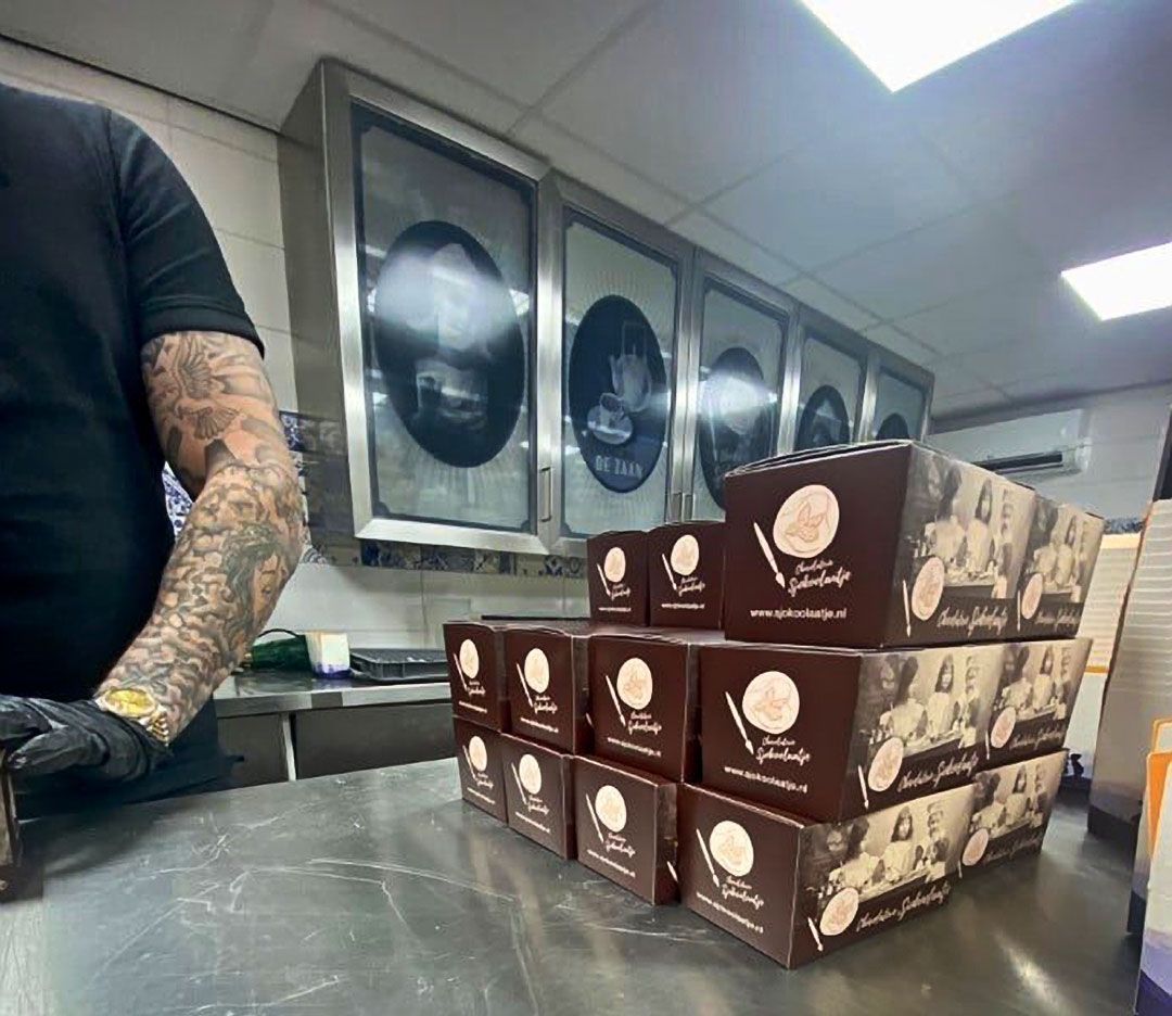 Balotin geschenkdoos - chocolaterie Sjokoolaatje by reclamestudio Morant