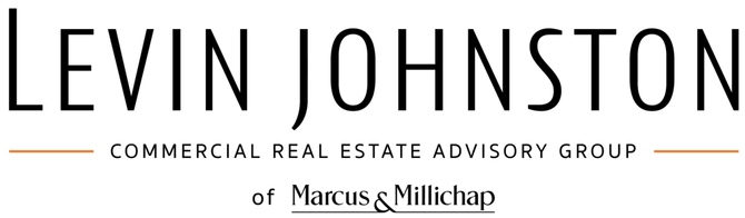 Levin Johnston, Commercial Real Estate Advisory Group, of Marcus & Millichap logo.