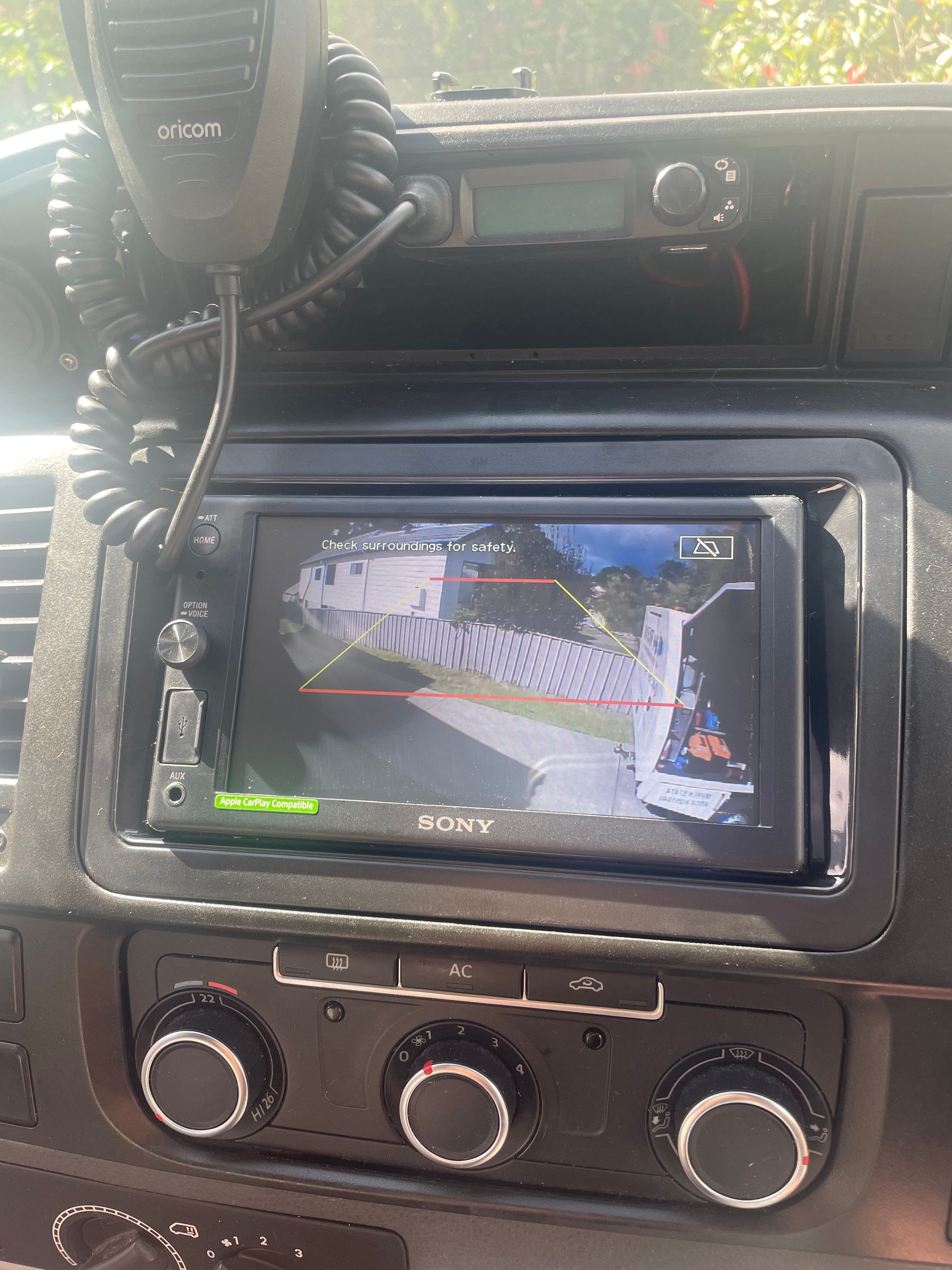 A Rear View Camera Is Displayed On The Dashboard Of A Car — REM Auto Electrics In Newcastle, NSW