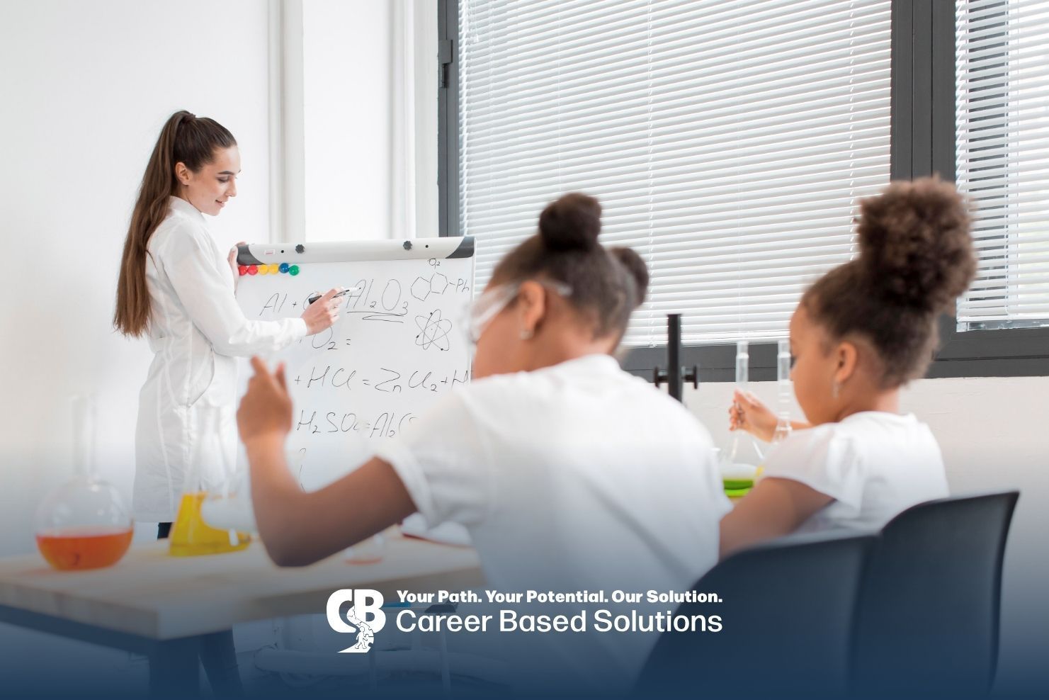 Therapist teaches new skills with structured instruction as autistic kids join a classroom activity.