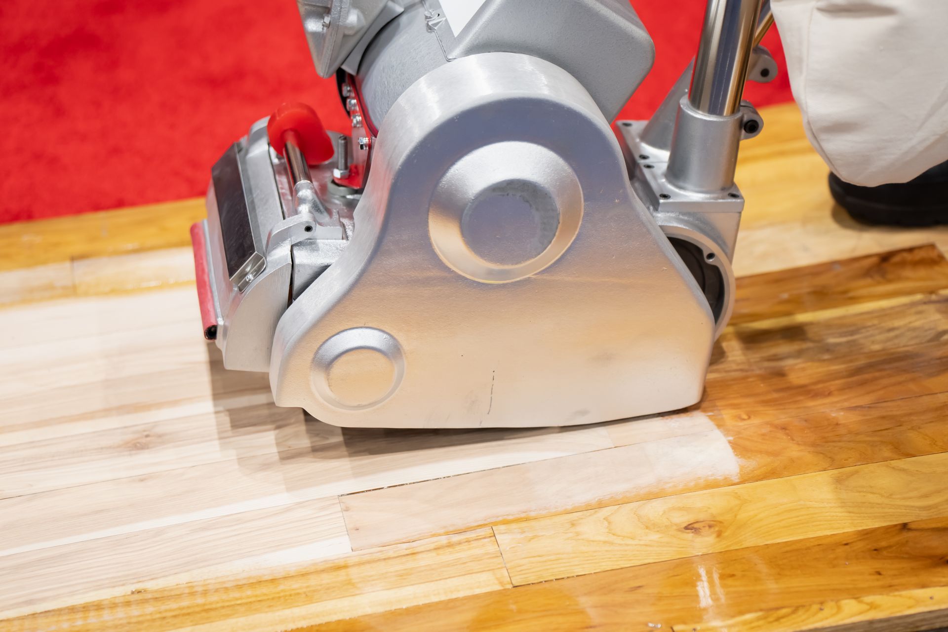 A floor sanding machine.