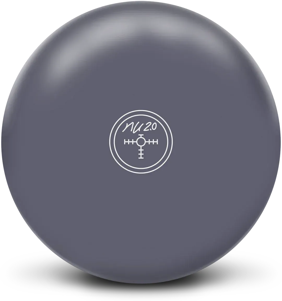 Gray round cosmetic jar lid with a small centered logo and text.