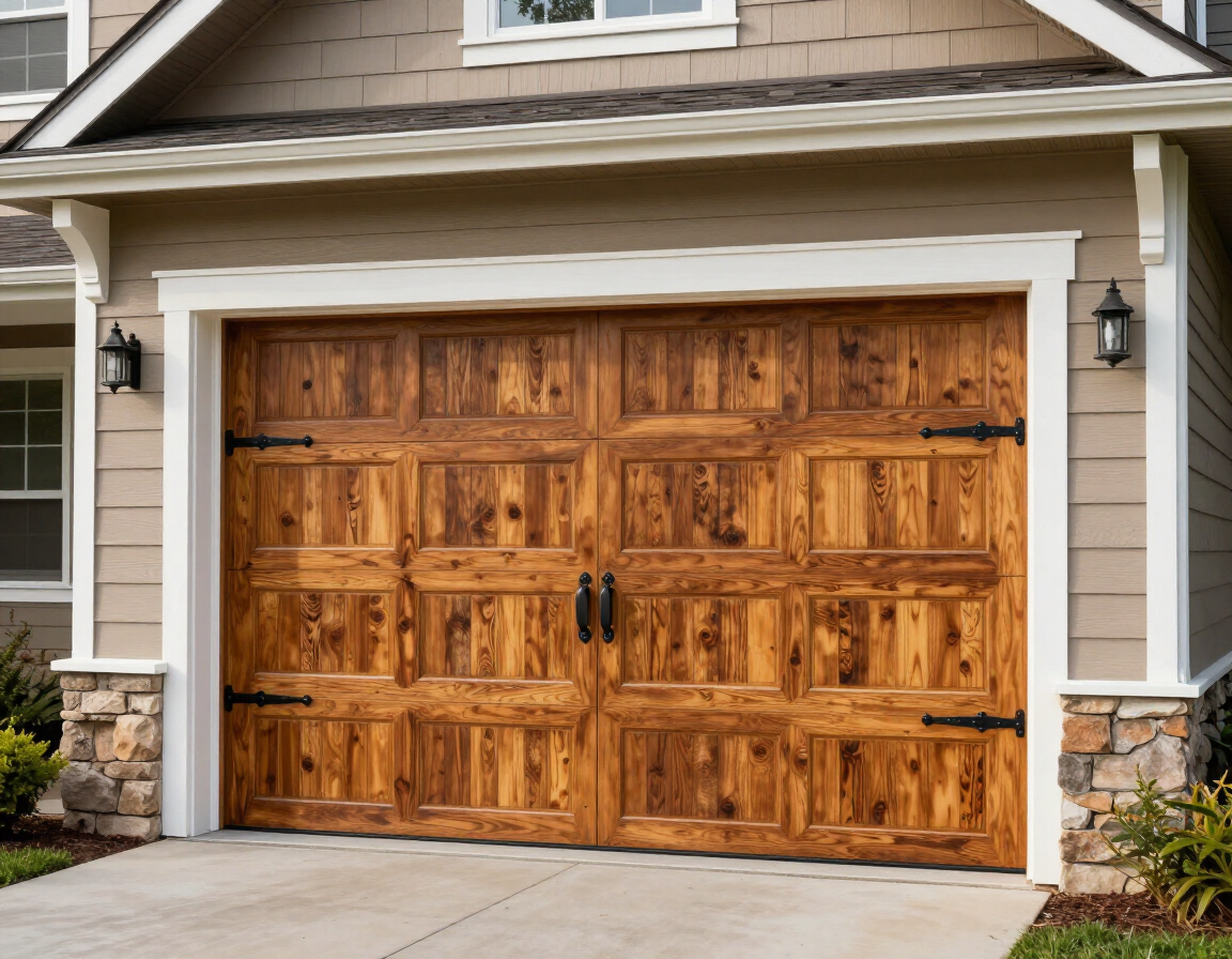 Northwest custom wood garage door