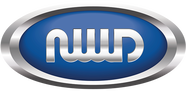 NWP logo in white letters on a blue oval with a silver border