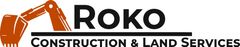 The logo for Roko Construction and Land Services in North Port, FL