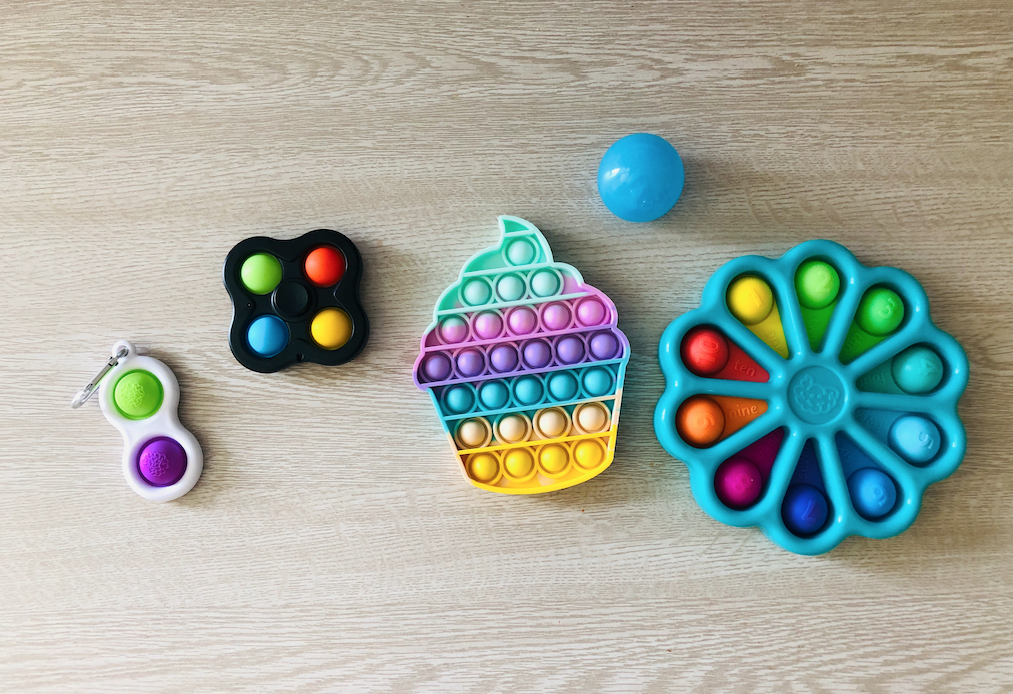 Fidgets on desk