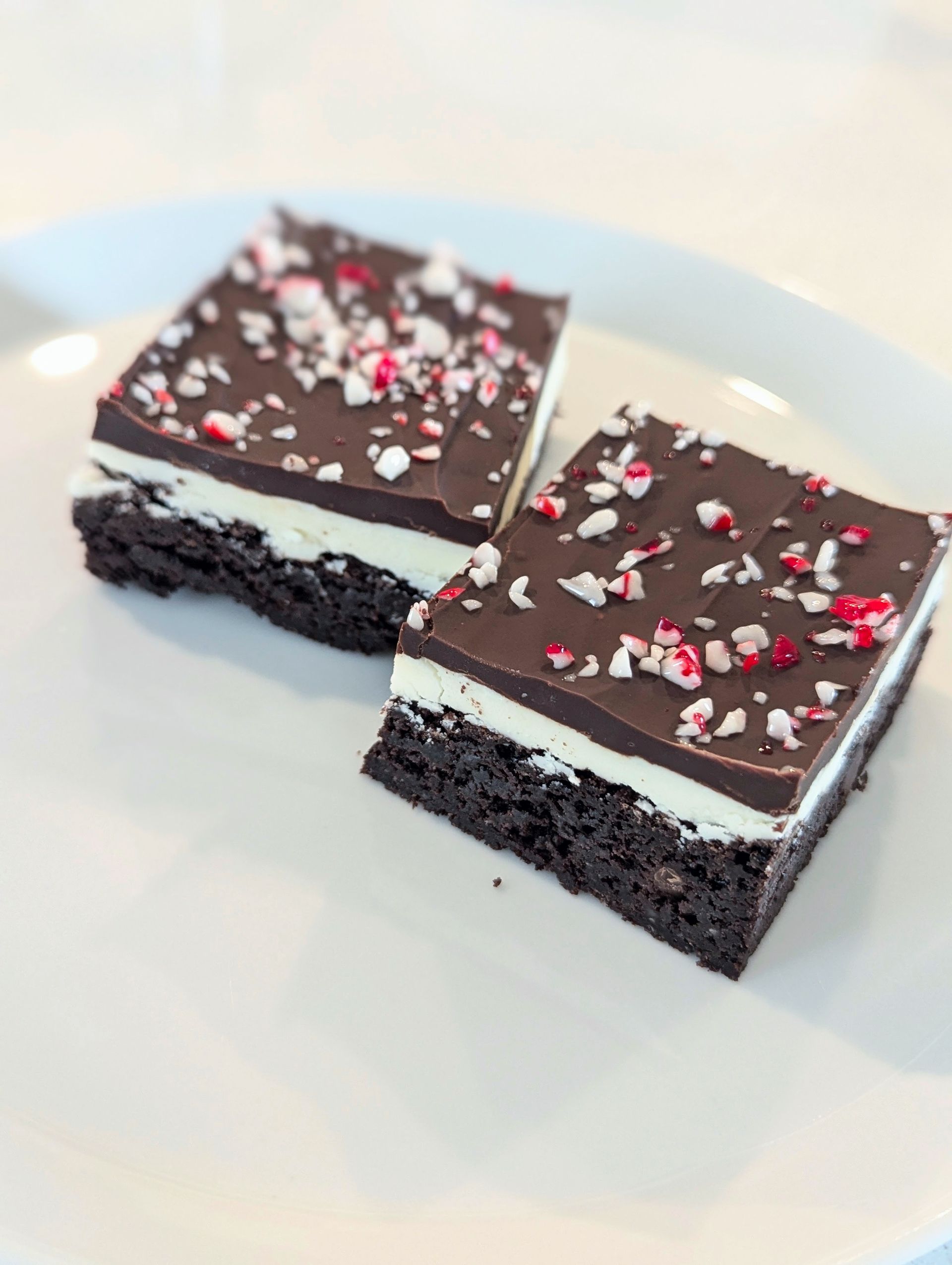 Peppermint Chocolate Brownies