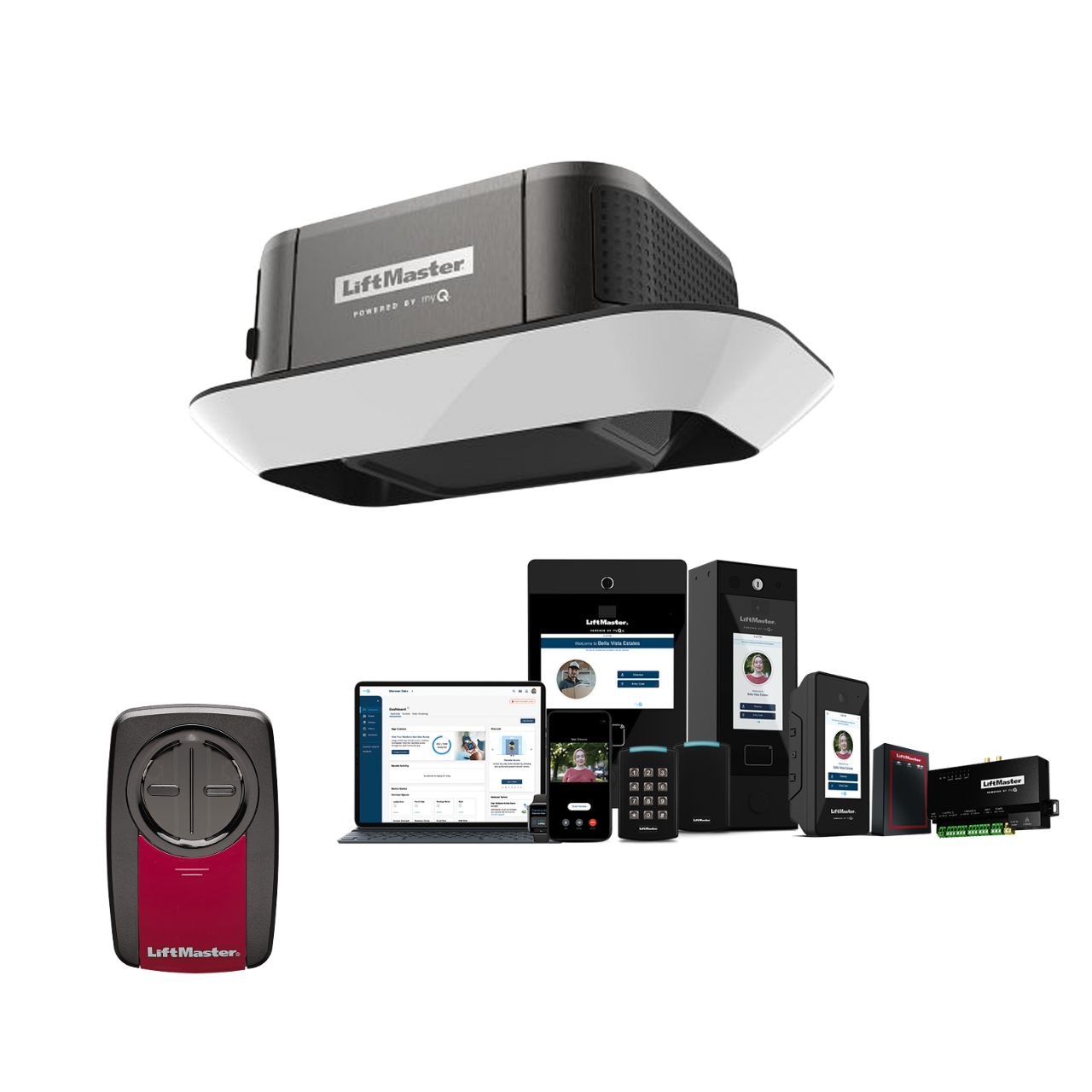Lathem time clock and access-control devices displayed with a cloud software dashboard
