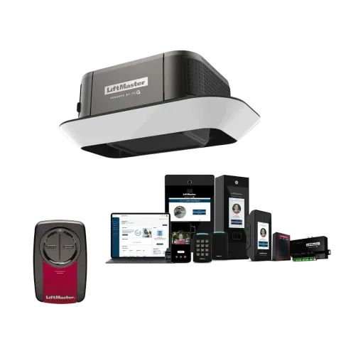 Garage door remotes, keypad, wall control, and safety sensor accessories