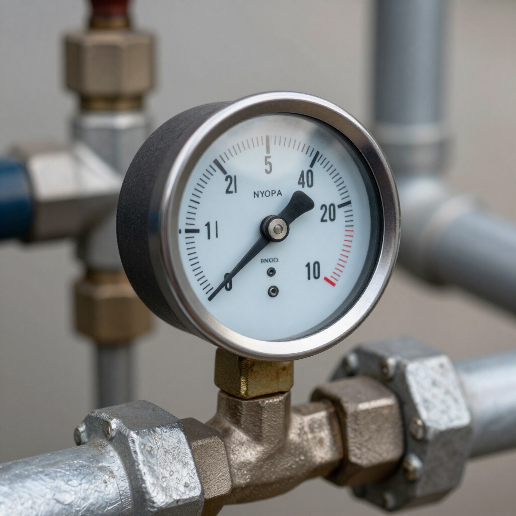 well pump gauges for a plumber to measure necessary figures for a well pump service visit