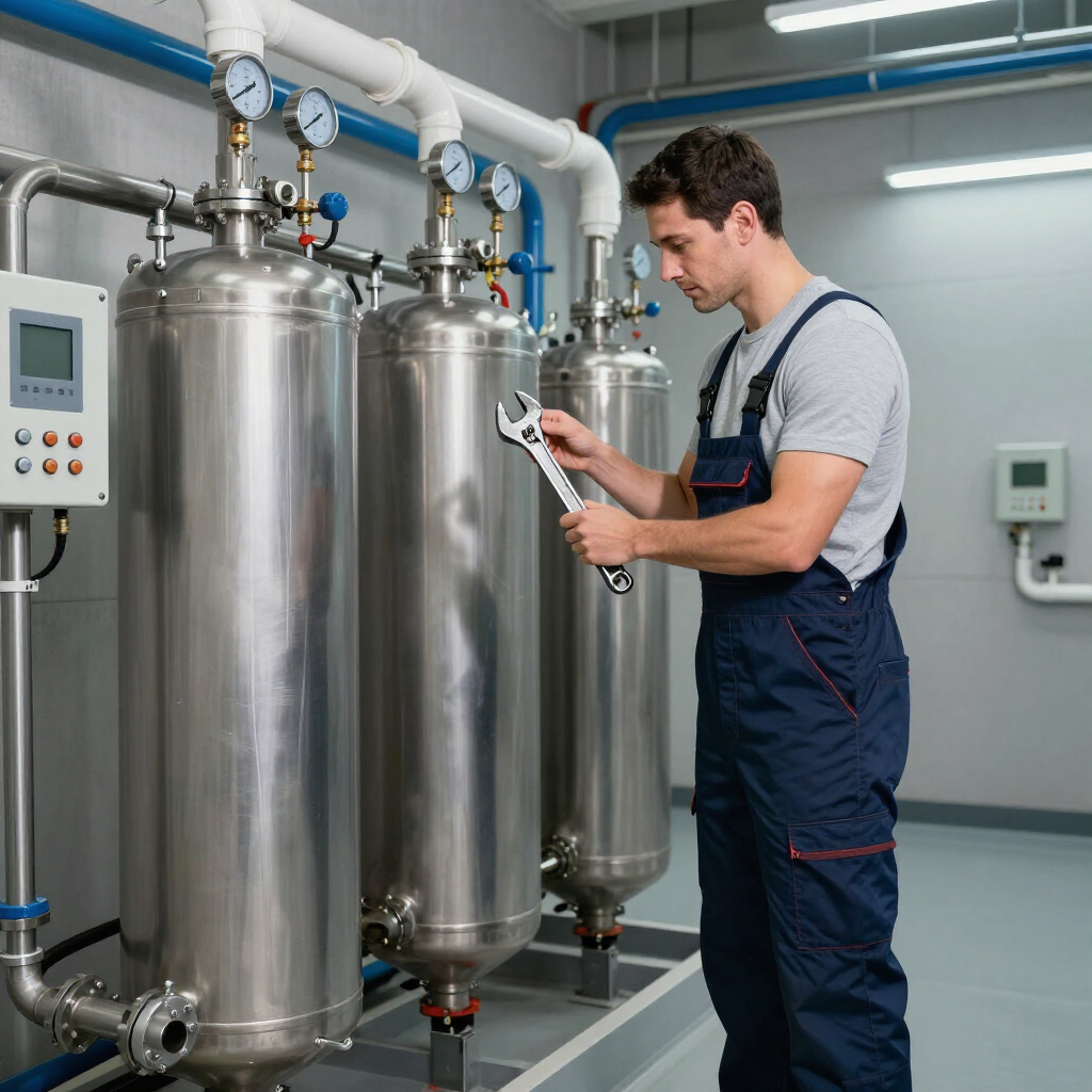 Gainesville Plumbing plumber working on a commercial location in need of water heater help