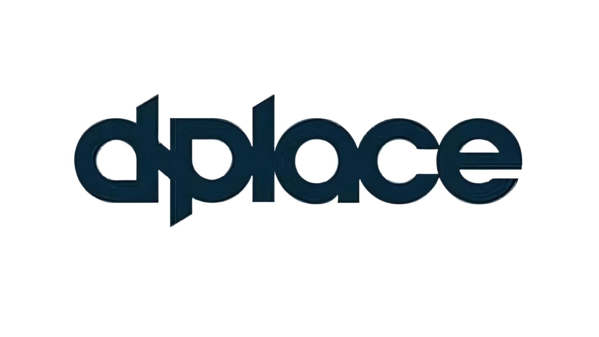 A logo for a company called dplace on a white background.
