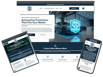 Responsive automotive protection website design